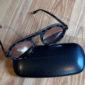 Stella McCartney Core Grey Round Sunglasses & Case